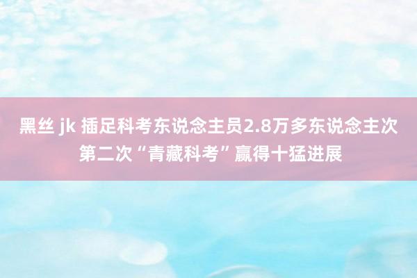 黑丝 jk 插足科考东说念主员2.8万多东说念主次 第二次“青藏科考”赢得十猛进展