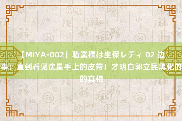 【MIYA-002】職業欄は生保レディ 02 边水旧事：直到看见沈星手上的皮带！才明白郭立民黑化的真相