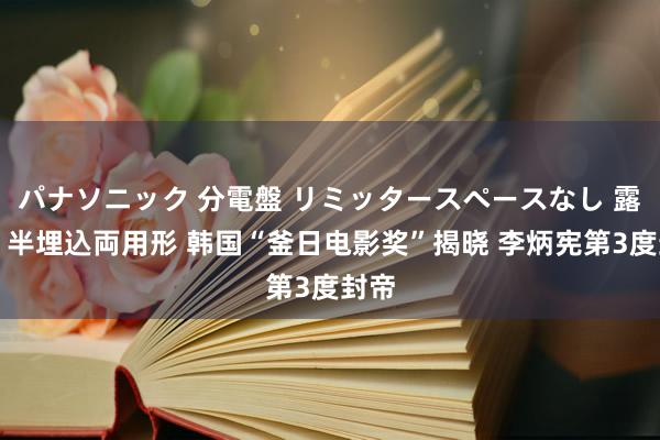 パナソニック 分電盤 リミッタースペースなし 露出・半埋込両用形 韩国“釜日电影奖”揭晓 李炳宪第3度封帝